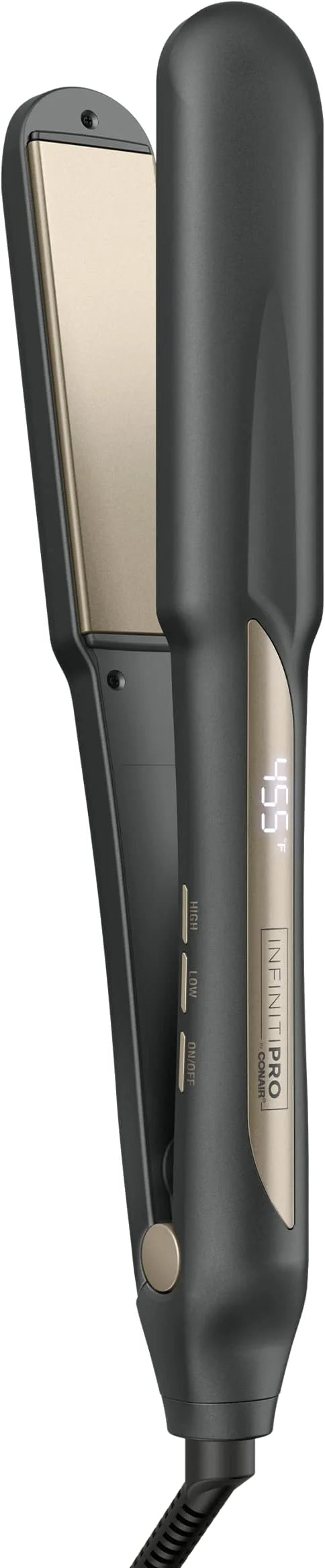 INFINITIPRO BY CONAIR Tourmaline Ceramic Flat Iron, 1 1/4-inch Digital Hair Straightener - Product Image