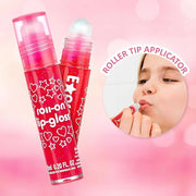 Expressions 8pc Roller-Ball Glitter Lip Gloss Set, 8 Assorted Fruit Flavored Roll On Rollerball Lip Gloss for Kids, Safe, ...