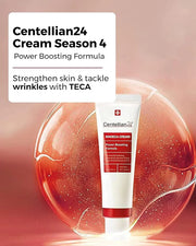 CENTELLIAN 24 Madeca Cream (Season 4, 1.7+1.7fl oz) + Expert Serum (Season 1, 0.23fl oz x 4pcs) - Korean Skin Care Set for...