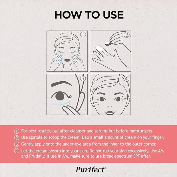 Made in USA Natural Purifect Eye Creams - 30ml (Purifect Anti-Wrinkle Retinol Eye Cream) - Product Image