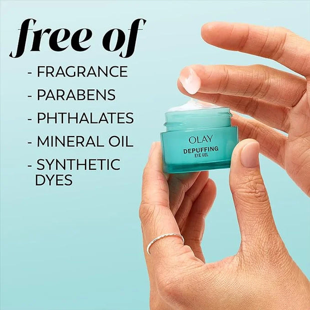 Olay Hyaluronic + Peptide 24 Gel Eye Cream, Fragrance-Free, 0.5oz (15 mL) - Product Image