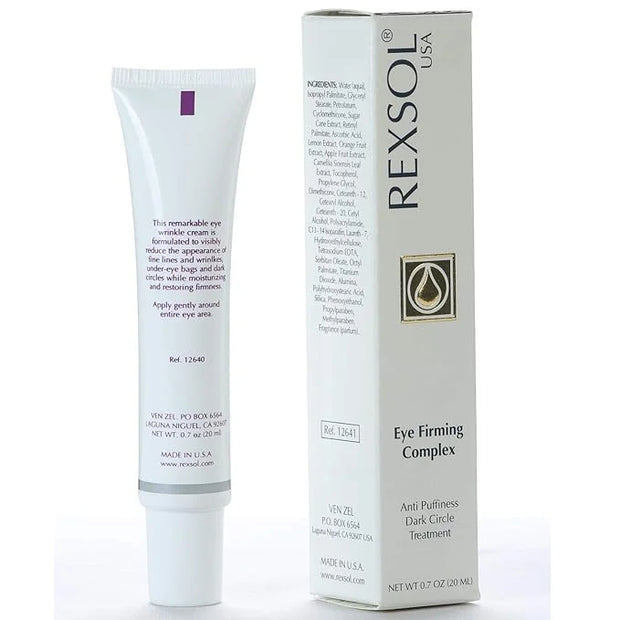 REXSOL Eye Firming Complex Anti-Puffiness & Dark Circle Treatment | Under Eye Cream For Dark Circles and Puffiness (20 ml/...