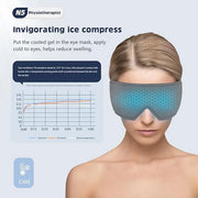 Heating or Cooling Eye Mask for Dark Circles and Eye Neck Padeye Mask Skincare and Puffiness, Intelligent Heating Physical...