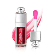 Hydrating Lip Glow Oil, Lip Oil Gloss Transparent Toot Tinted Nourishing Long Lasting Repairing Lightening Lip Lines (CHER...