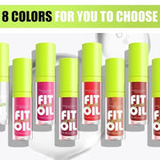 8 Colors Lip Oil Lip Glaze, Hydrating Lip Glow Oil Big Brush Head Shiny Moisturizing Lip Gloss, Long Lasting Non-sticky Fr...
