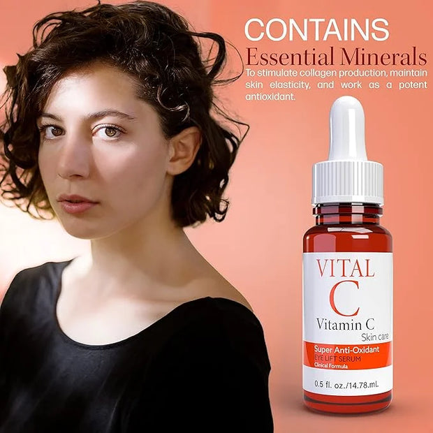 Vital C Vitamin C Serum for Eyes | Light Moisturizer | Skin Firming | Boosts Collagen | Vitamin C Skin Care Super Anti Oxi...