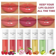 CAHIUYOA Cherry Lip Glow Oil Moisturizing Plumping Lip Gloss Lip Plumper Gloss Lip Oil Tinted Lip Balm Lip Care for Women ...