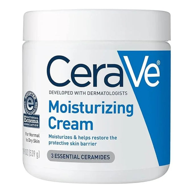 CeraVe Moisturizing Cream, Body and Face Moisturizer for Dry Skin, Body Cream with Hyaluronic Acid and Ceramides, Daily Mo...