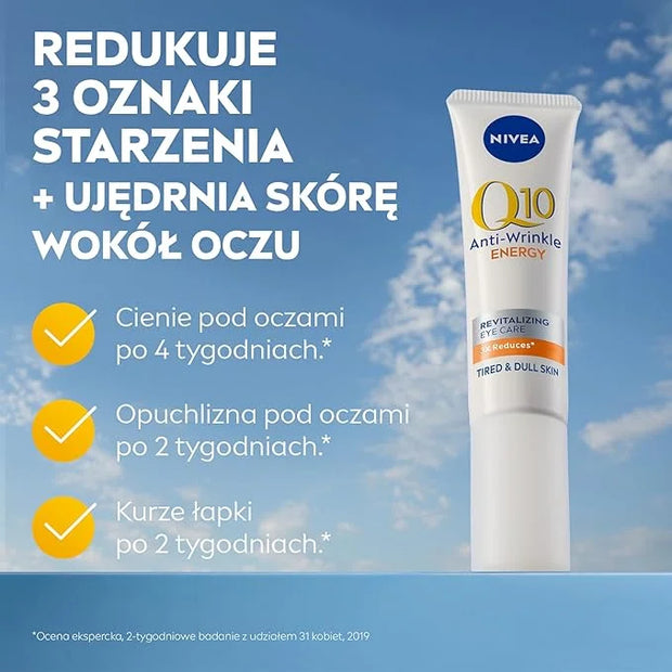 NIVEA Q10 plusC Anti-Wrinkle + Energy Eye Cream 1er Pack (1 x 15 ml) - Product Image