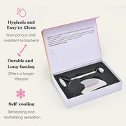 Stainless Steel Face Roller - Premium Gua Sha Facial Tools Stainless Steel GuaSha Tool and Face Roller Set - Gua Sha Stain...