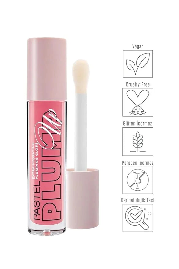 Plump-Up Extra Hydrating Plumping Gloss | Cotton Candy | 203 | Light Pink | Instant Plumping Effect | Hydrating Effect wit...
