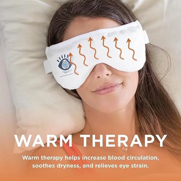 Heated Eye Mask - Soothing Warm & Cold Compress for Temporary Relief of Irritated Eyes, Dryness, Crusty Eyelids, Eyelid Bu...