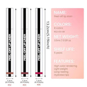 3 Pcs Matte Liquid Lip Stain Peel Off Lip Liner, Long Lasting Lip Tattoo, Waterproof & Transfer-Proof Lip Liner Peel Off L...