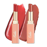 Oulac Moisturizing Shine Lipstick For Women Christmas Set 2PCS, 2 in 1 Tinted Lip Balm for Winter, Hydrated Juicy and Glos...