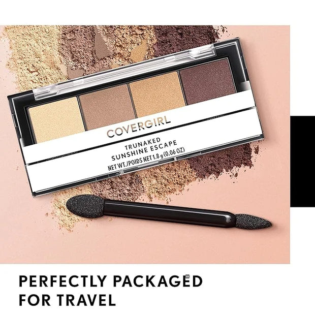 COVERGIRL Trunaked Quad Eyeshadow Palette, Jetsetter, Jetsetter, 0.06 Ounce - Product Image
