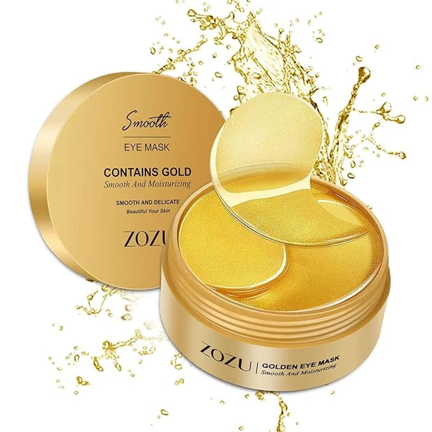 Under Eye Mask, 60 PCS Golden Gel Under Eye Patches for Dark Circles, Undereye Bags, Wrinkles Gel Under Eye Patches Gifts ...