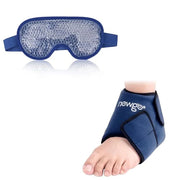 NEWGO Bundle of Cooling Eye Mask and Ankle Ice Wrap Blue - Product Image
