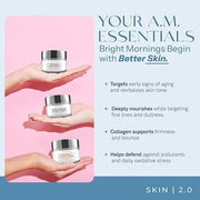 Skin 2.0-3 Day Creams Value Set - Dermatologist Tested, Hydrating - Anti-Aging, Clean Beauty, Natural Ingredients, Cruelty...