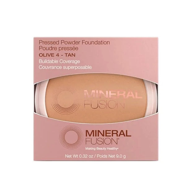 Mineral Fusion Pressed Powder Foundation, Olive 4, 0.32 Ounce (Pack of 2) - Product Image