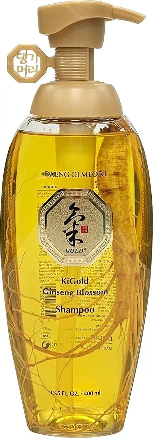 Daeng Gi Meo Ri - Ki Gold Ginseng Blossom Hair Set, Shampoo 13.5FL OZ/400ml and Treatment 13.5FL OZ/400ml - Product Image