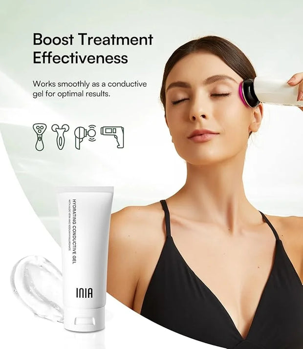 Micro-current Conductive Gel for Korean Skin Care Machines & Face Massagers – Hydrating Gel Primer with Hyaluronic Acid Fa...