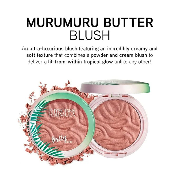Physicians Formula Murumuru Butter Blush Makeup Powder, Saucy Mauve, Dermatologist Approved, Vegan - Product Image