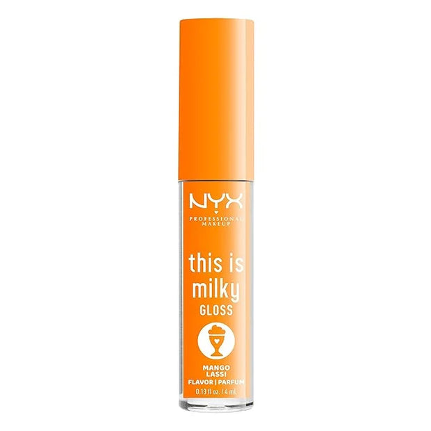 NYX PROFESSIONAL MAKEUP This Is Milky Gloss, Lip Gloss with 12 Hour Hydration, Vegan - Mango Lassi (Orange Cream) - Produc...