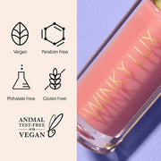 Winky Lux Very There Lip Oil, Hydrating Baby Pink Tint with Jojoba Oil, Non-Sticky Glossy Lip Oil, Tinted Pink Gloss for J...