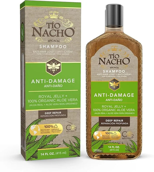 Tio Nacho Aloe Vera Deep Repair Shampoo, Organic Aloe Vera and Royal Jelly for Hair Repair and Protection, with Vegetable ...