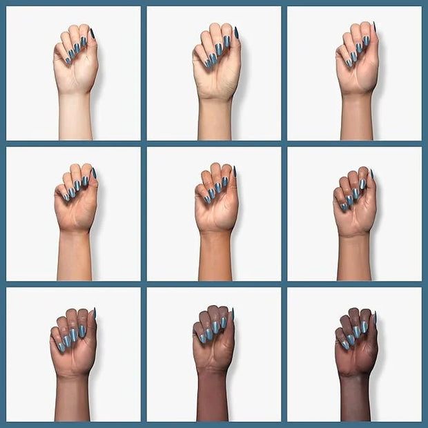 essie gel couture, Long-Lasting Nail Polish, 8-free Vegan, Fashion Freedom, Blue, Cut Loose, 0.46 fl oz - Product Image