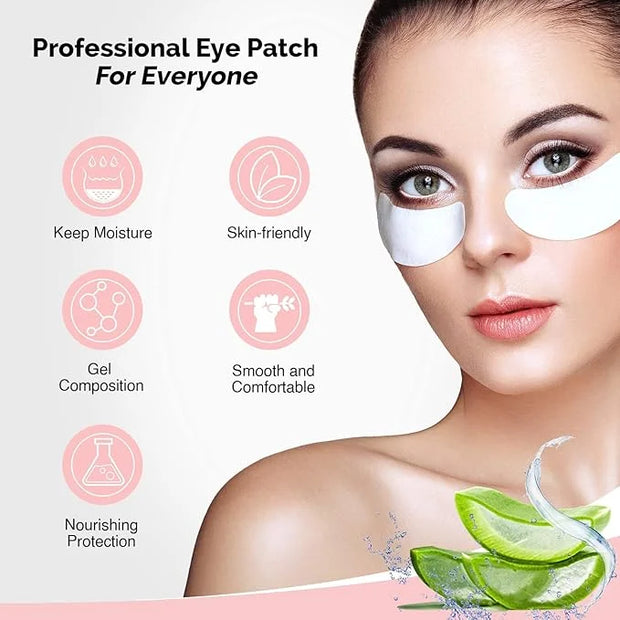 50 Pairs GreenLife 100% Naturel Eyelash Extension Under Eye Gel Pads patches kit Collagen (50 150 300 Pairs) with Aloe Ver...