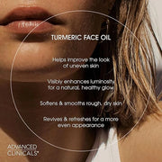 Advanced Clinicals Turmeric Oil Serum For Face | Facial Skin Care Serum With Jojoba + Coconut Oil To Improve Appearance Of...