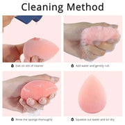 BEAKEY Makeup Sponge Set, Foundation Blending Sponge, Beauty