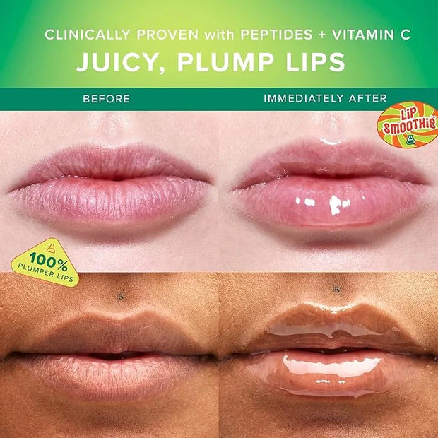 Farmacy Peptide Lip Balm - Lip Smoothie Hydrating Lip Balm with Vitamin C to Visibly Plump + Smooth Lip Lines - Nourishing...