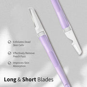 Face Razors for Women, Dermaplane Razor for Women Face, Eyebrow Razor, Facial Razors, Dermaplaning Tool, Reusable Metal Ha...