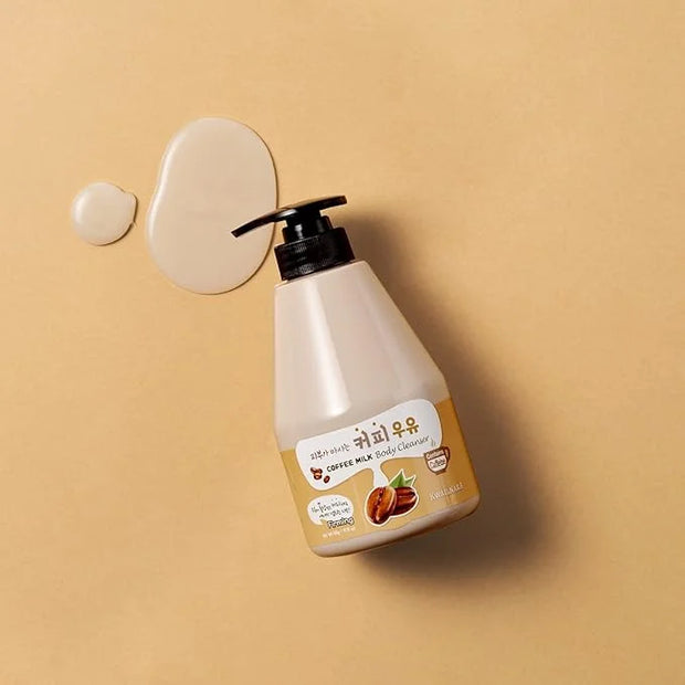 WELCOS Kwailnara Coffee Milk Body Lotion & Body Wash Set – Moisturizing & Energizing Korean Skincare Bundle with Coffee Ex...