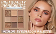 Eyeshadow Palette Makeup- 9 Colors Naked Eyeshadow Palette Matte Shimmer Korean Natural Eye Shadow palettes Highly Pigment...