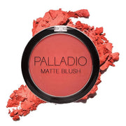 Palladio Matte Blush, Brushes onto Cheeks Smoothly, Soft Matte Look and Even Finish, Flawless Velvety Coverage, Effortless...