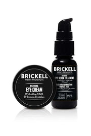 Brickell Men's Restoring Eye Routine for Men, Eye Serum and Eye Cream for Men, Natural and Organic, Unscented, Men's Skin ...
