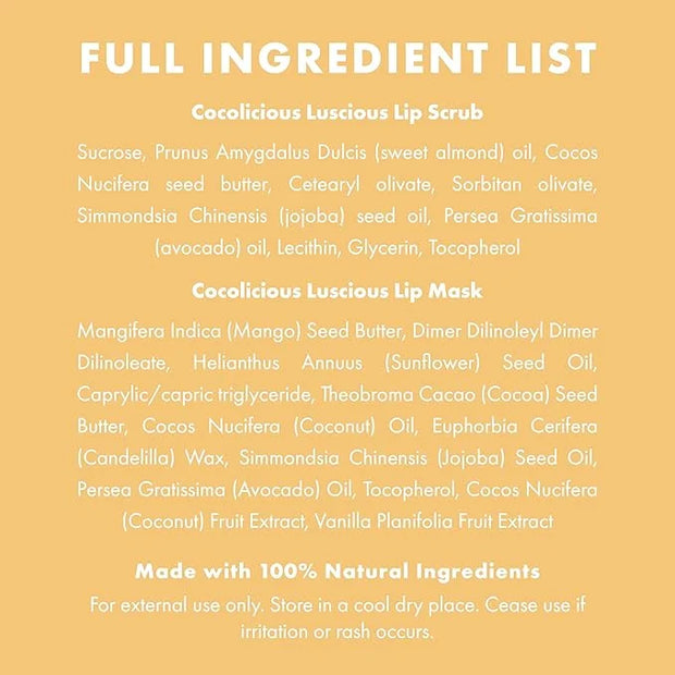 100% Natural Lip Scrub, Vegan Conditioning Gift