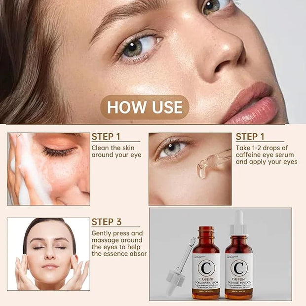 Caffeine Solution 5% + EGCG Eye Serum for Skin Care Caffeine Eye Serum Reducing Puffiness and Dark Circles 30ml - Product ...