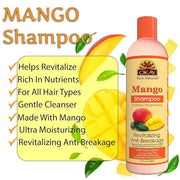 OKAY MANGO REVITALIZING ANTI BREAKAGE SHAMPOO 12oz / 355ml - Product Image