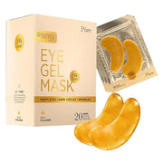 24k Gold Under Eye Mask, Reduce Puffy Eyes, Wrinkles And Undereye Bags (20 Pairs) Dark Circles Under Eye Treatment, Eye Co...