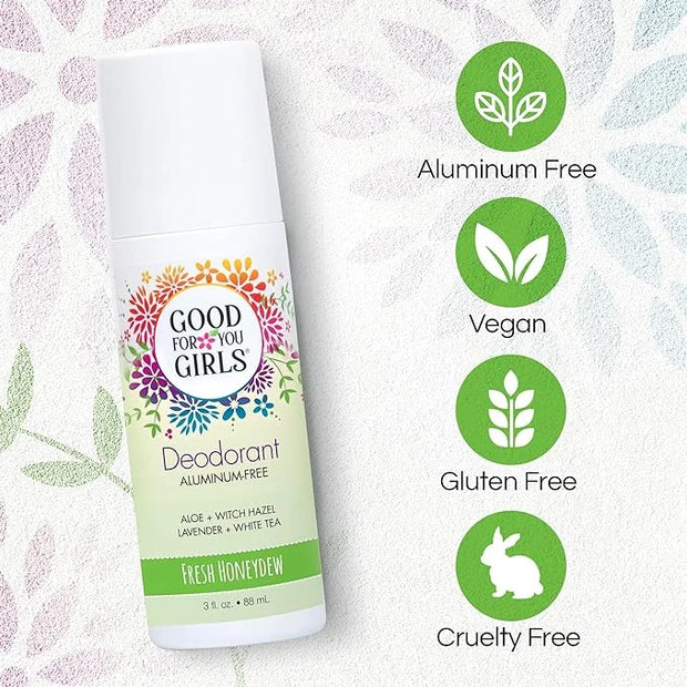 Good for You Girls Aluminum-Free, Natural & Vegan Deodorant for Kids, Preteens, Teens, Safe & Effective Odor Protection, C...