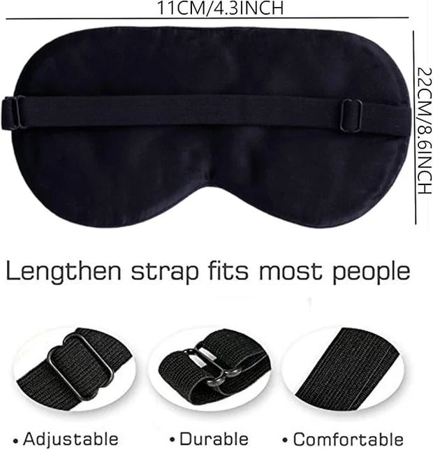 Maxfeel 100% Pure Silk Eye Mask - Sleep Eye Cover in Printed Colors (#10) - Product Image