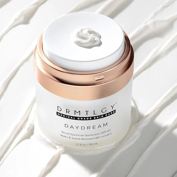 DRMTLGY Day Dream Sunscreen & Face Moisturizer with SPF 40 - Face Sunscreen for Sensitive Skin - Water & Sweat-Resistant w...