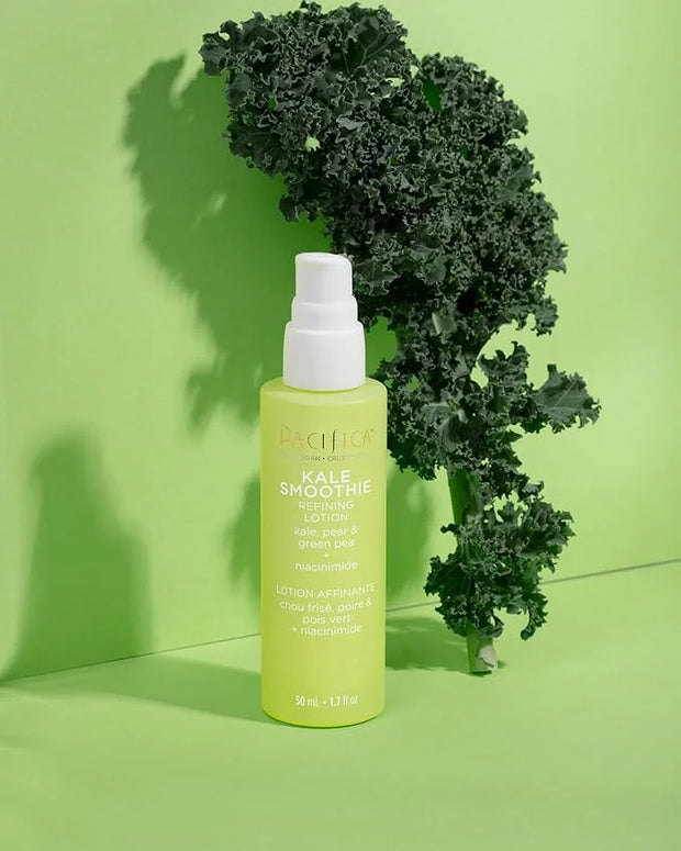 Pacifica Face Moisturizer - Kale Smoothie Face Lotion w/Niacinamide, Copper, Super Foods & Plant Extract - Reduces Pore Si...