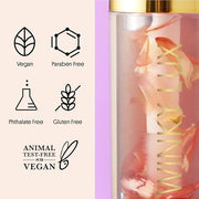 Winky Lux Flower Petal Hydrating Lip Oil - Non-Sticky Lip Gloss for Dry & Damaged Lips, Enhances Shine - Softening Glow Li...