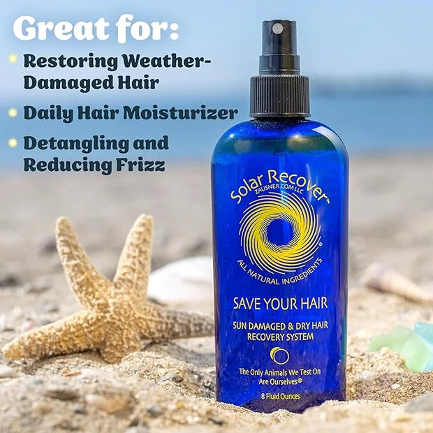 After Sun Moisturizing Spray & Hair Detangler Combo (3 Pack) - 12oz Full Size + 2oz Travel Size Hydrating Facial and Body ...