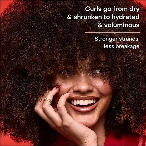 SheaMoisture Curl Stretch Conditioner Kalahari Melon Oil Infused with Hyaluronic Serum, Hydration Hero Deeply Moisturizes ...